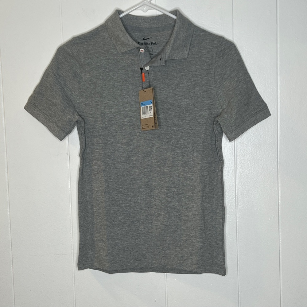 Nike M boys grey polo shirt